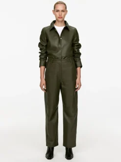 Relaxed Leather Trousers