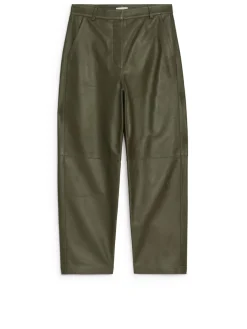 Relaxed Leather Trousers