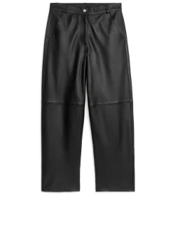 Relaxed Leather Trousers