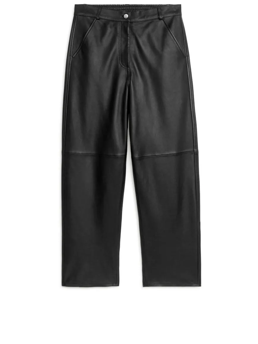Relaxed Leather Trousers