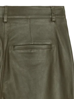 Relaxed Leather Trousers