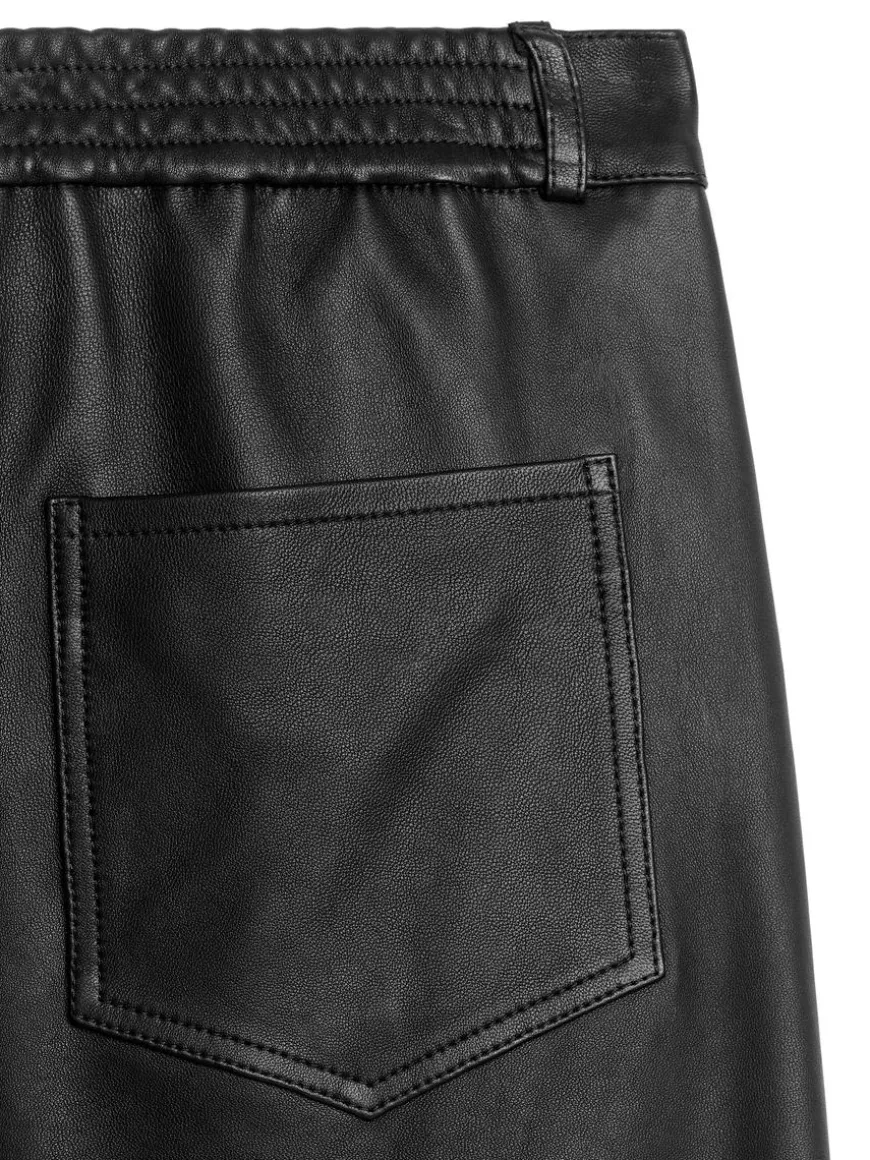 Relaxed Leather Trousers