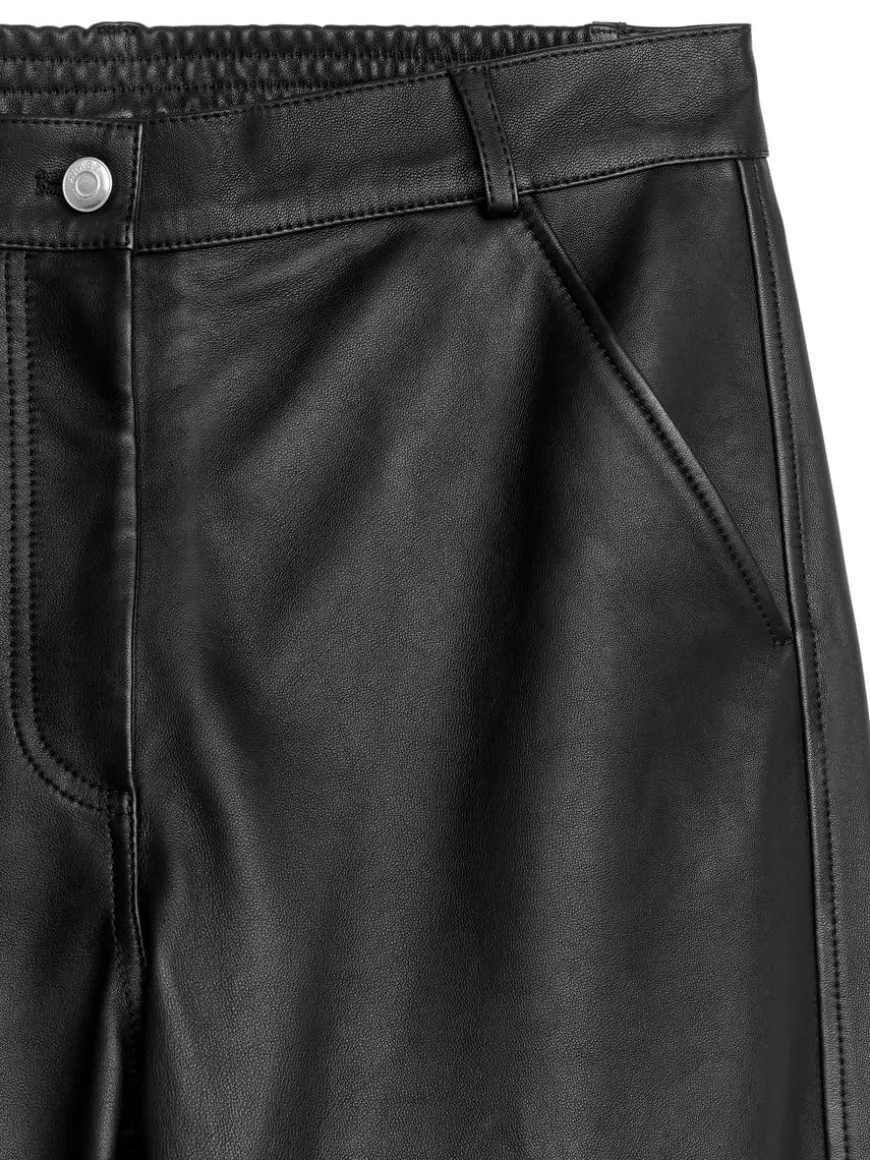Relaxed Leather Trousers