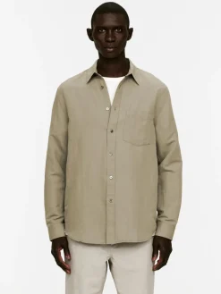 Relaxed Linen-Cotton Shirt