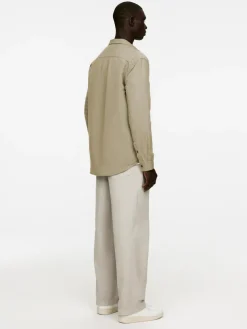 Relaxed Linen-Cotton Shirt