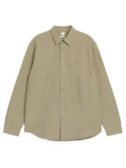 Relaxed Linen-Cotton Shirt
