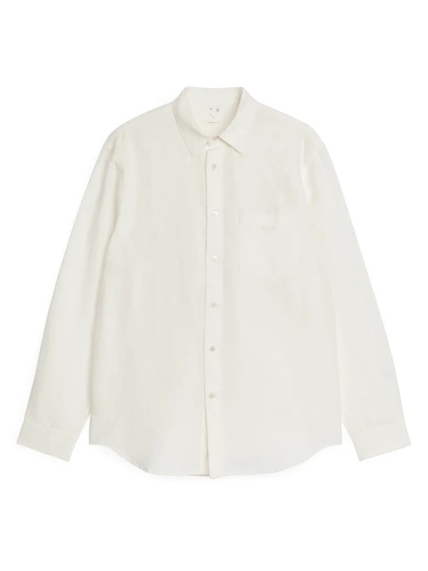 Relaxed Linen-Cotton Shirt