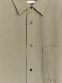 Relaxed Linen-Cotton Shirt