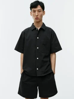 Relaxed Seersucker Shirt