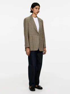 Relaxed Wool-Blend Blazer