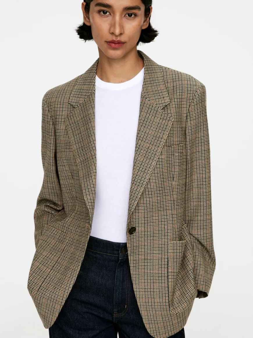 Relaxed Wool-Blend Blazer