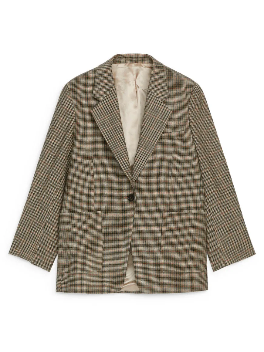 Relaxed Wool-Blend Blazer