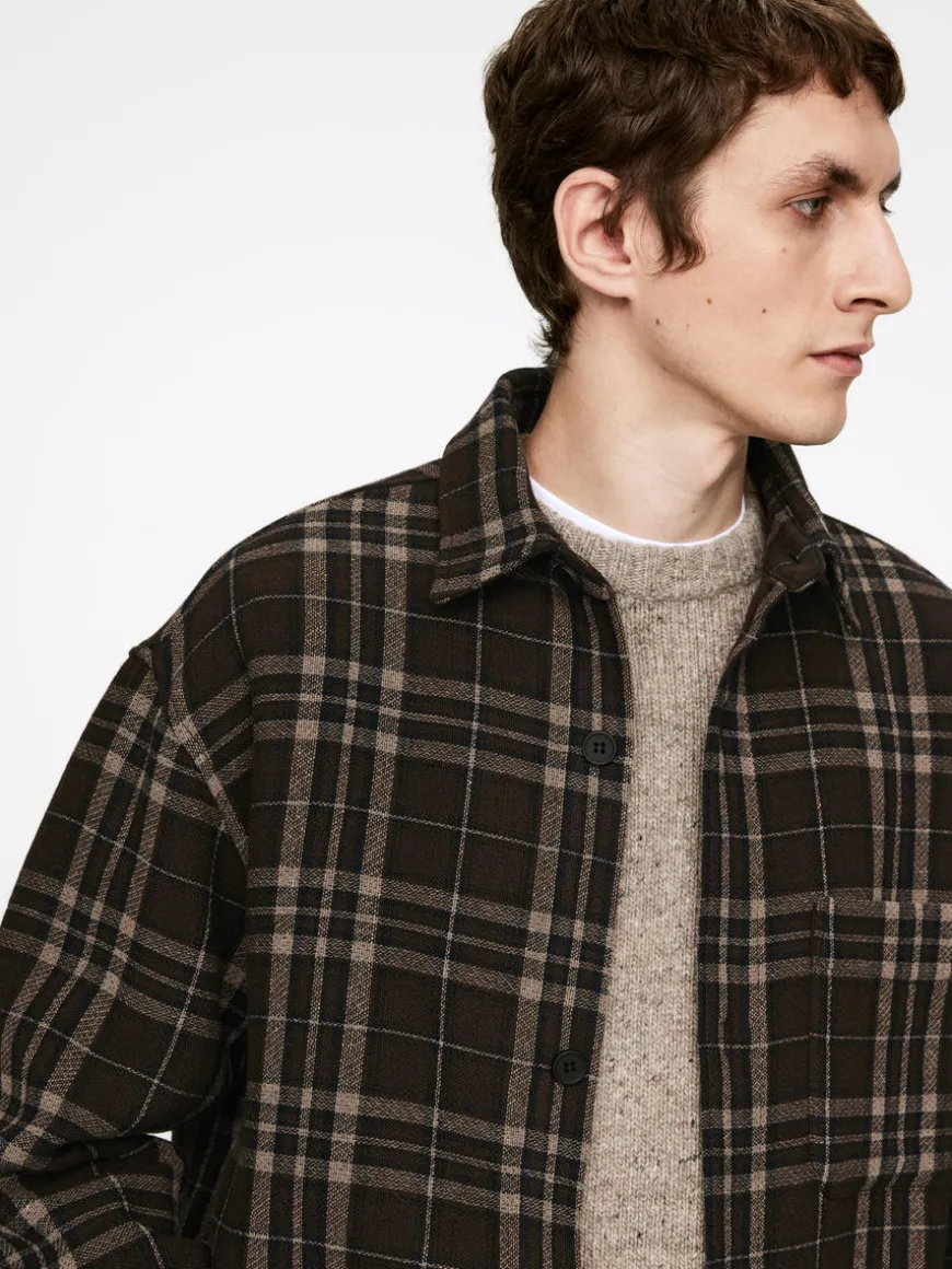 Relaxed Wool-Blend Shirt