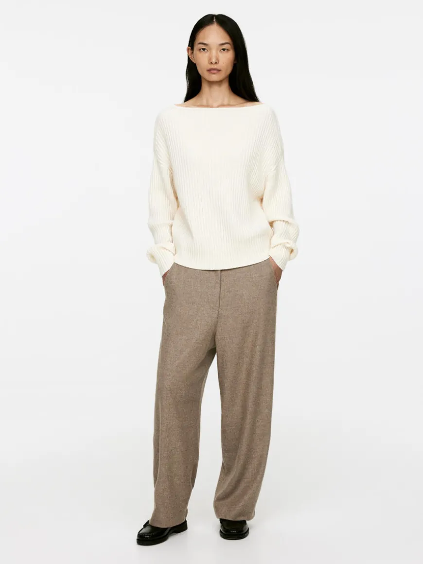 Relaxed Wool-Blend Trousers