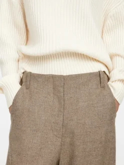 Relaxed Wool-Blend Trousers