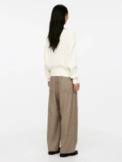 Relaxed Wool-Blend Trousers