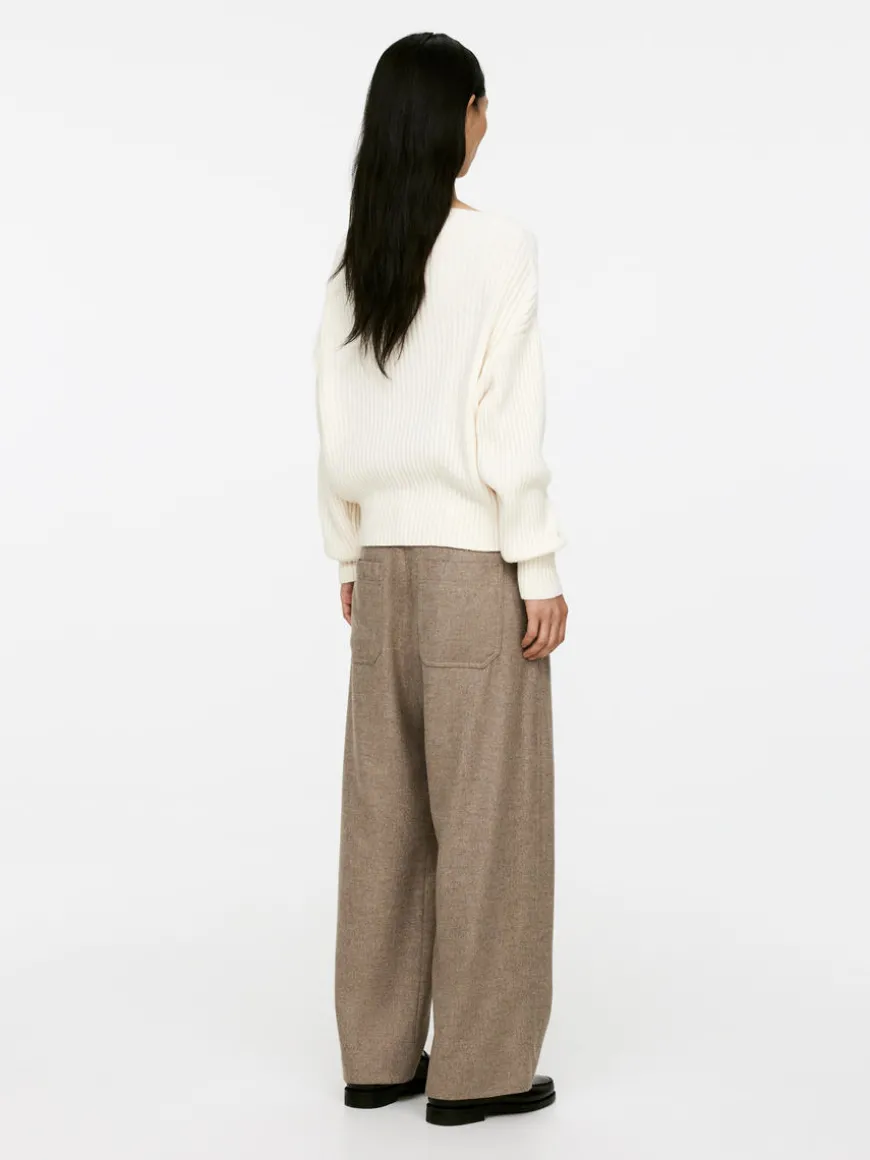 Relaxed Wool-Blend Trousers