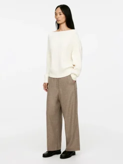 Relaxed Wool-Blend Trousers