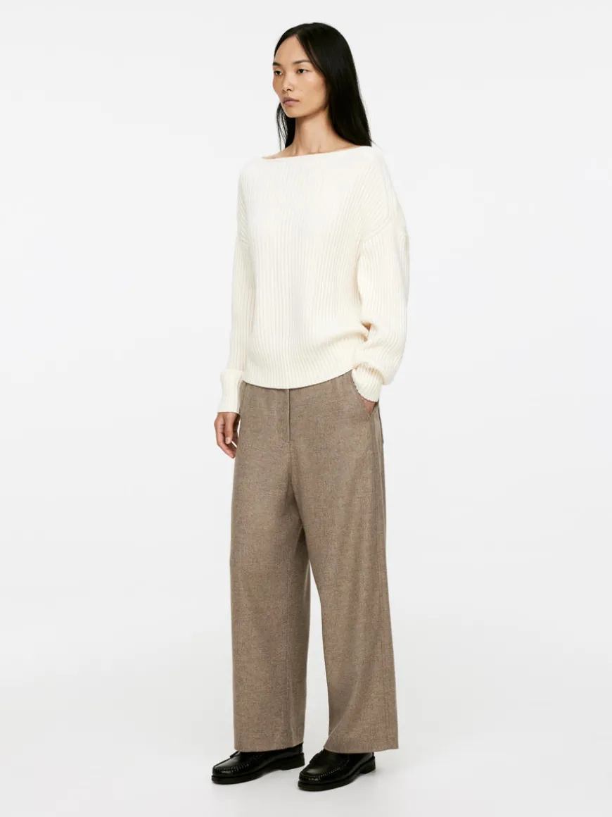 Relaxed Wool-Blend Trousers