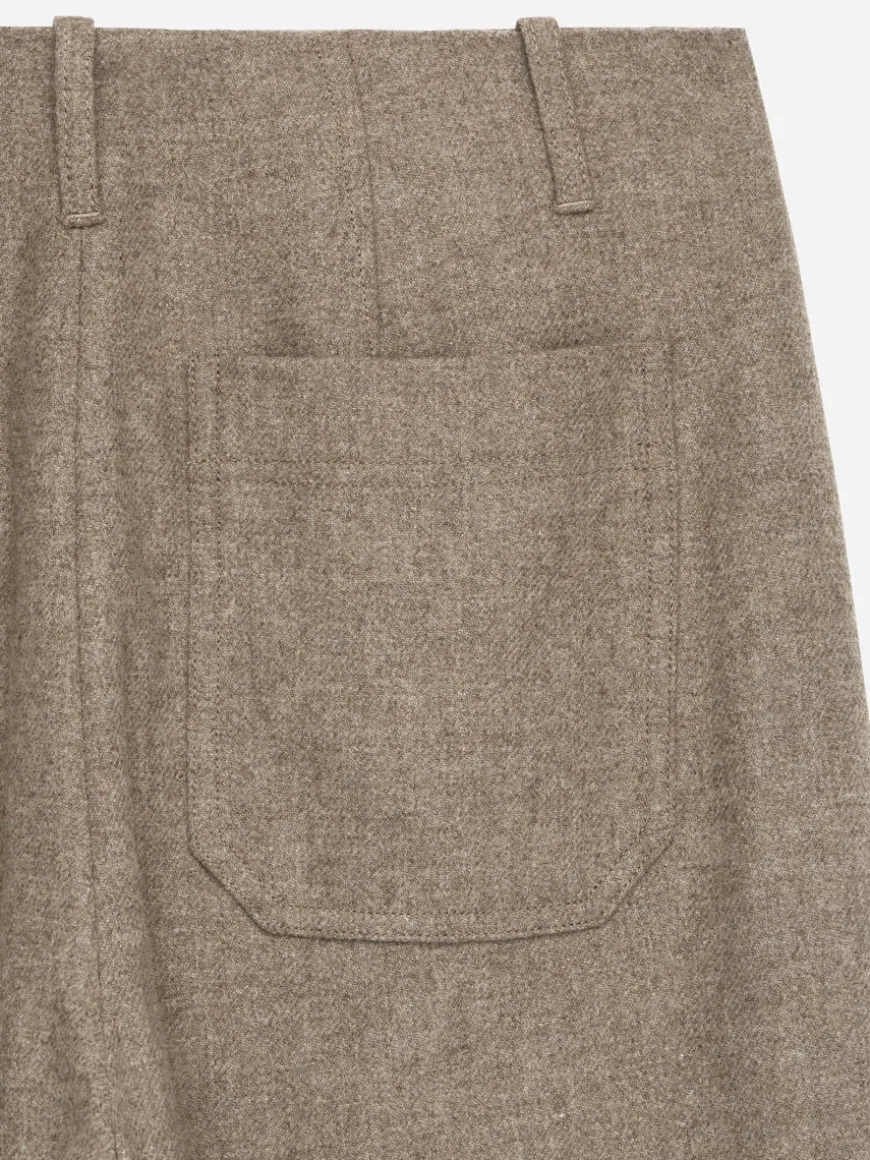 Relaxed Wool-Blend Trousers