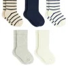 Rib Knit Baby Socks, 5 Pairs