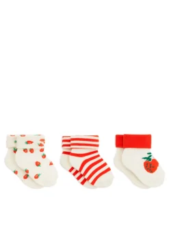 Rib Socks Set Of 3 Pairs