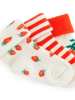 Rib Socks Set Of 3 Pairs