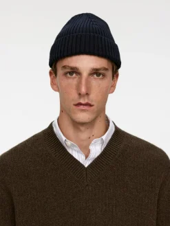 Ribbed Cotton Beanie
