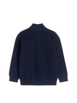 Ribbed Half-Zip Jumper