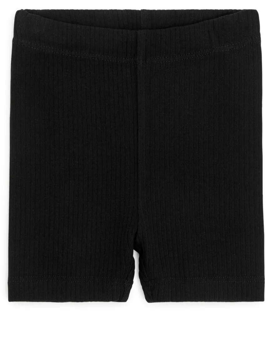 Ribbed Jersey Bicycle Shorts, Set Of 2