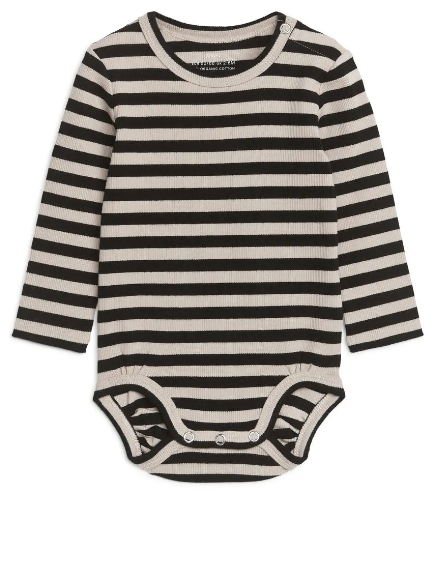 Ribbed Long-Sleeve Bodysuit