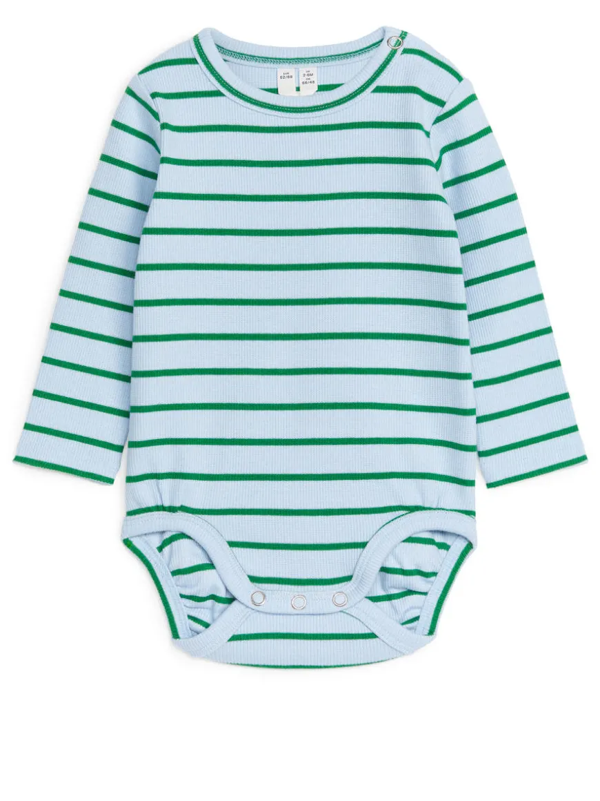 Ribbed Long-Sleeve Bodysuit