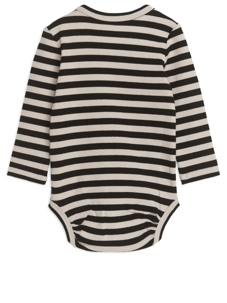 Ribbed Long-Sleeve Bodysuit