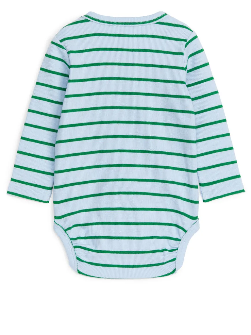 Ribbed Long-Sleeve Bodysuit