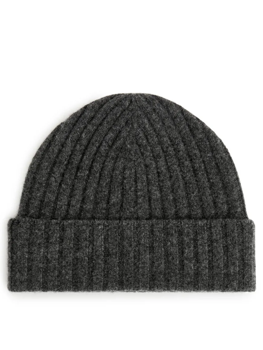 Ribbed Merino-Blend Beanie