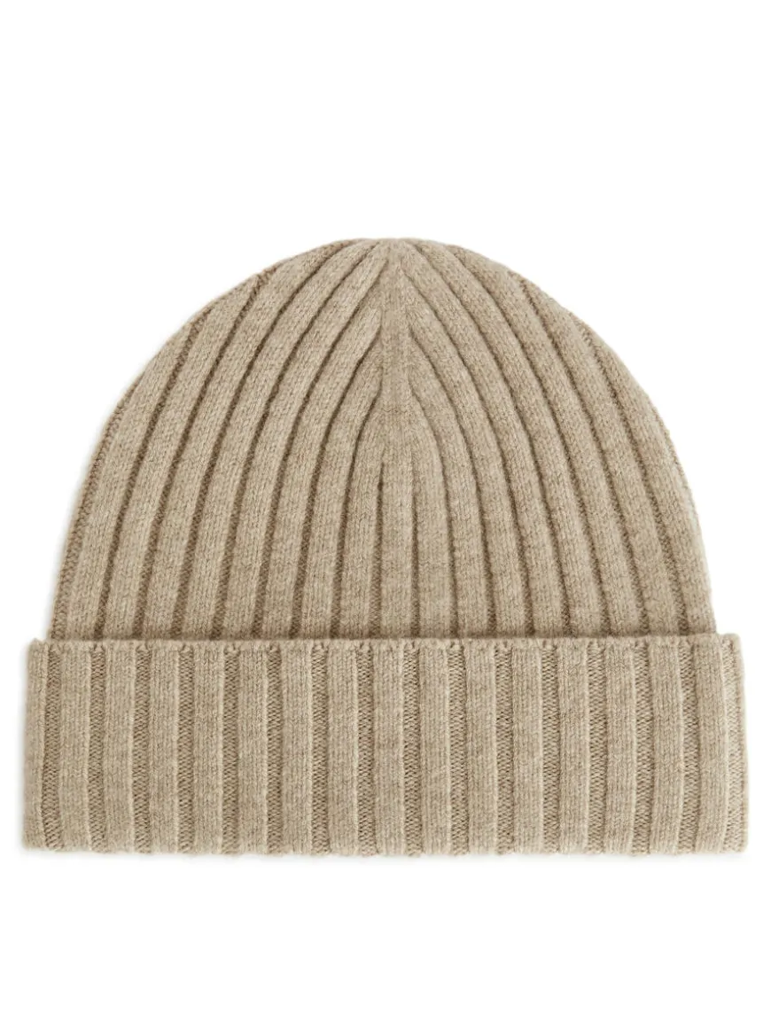 Ribbed Merino-Blend Beanie
