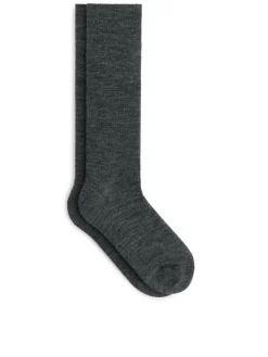 Ribbed Wool-Blend Socks