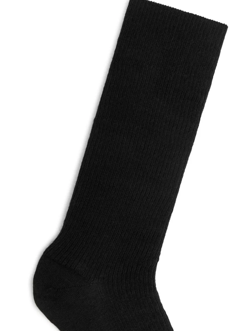 Ribbed Wool-Blend Socks