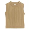 Rib-Knit Cotton Vest