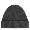 Rib-Knit Wool-Blend Beanie