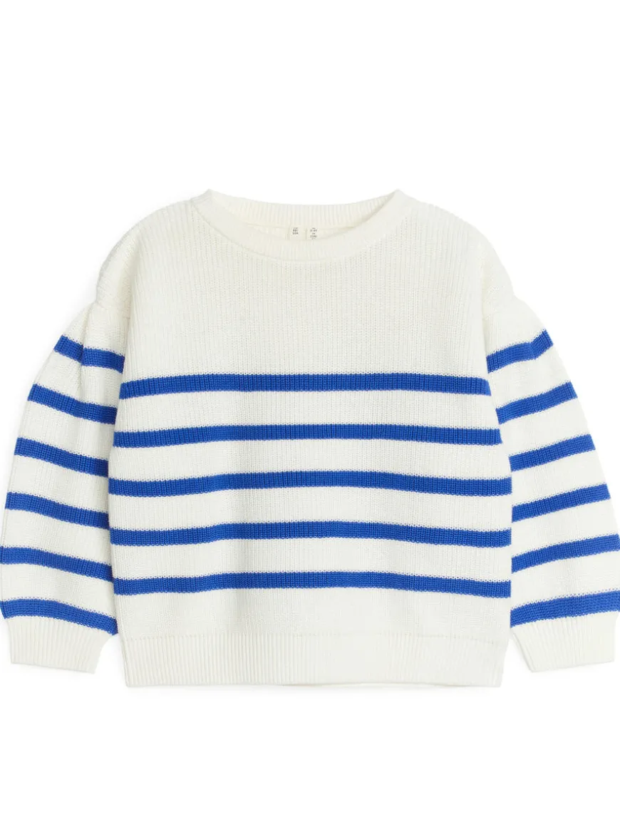 Rib-Knitted Cotton Jumper