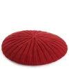 Rib-Knitted Wool Beret