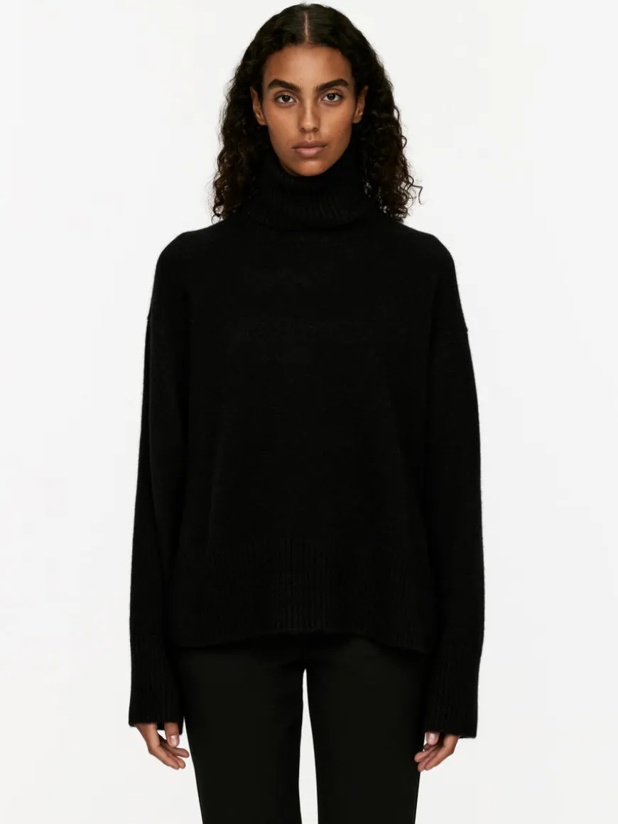 Roll-Neck Cashmere-Wool Jumper
