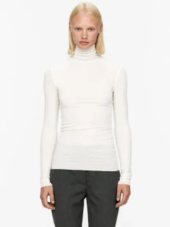 Roll-Neck Cotton Top