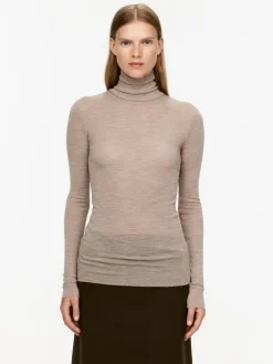 Roll-Neck Wool Top