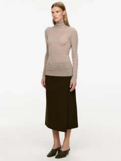 Roll-Neck Wool Top