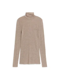 Roll-Neck Wool Top
