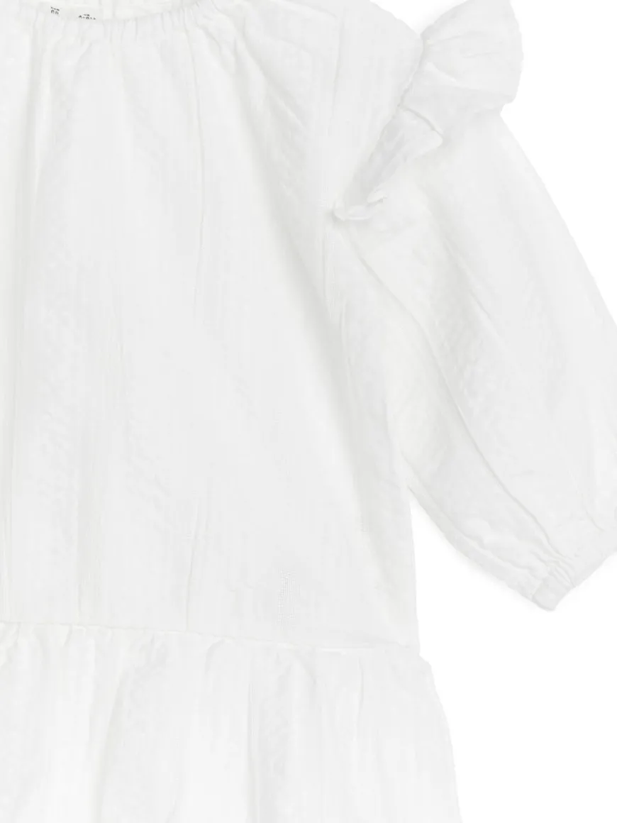 Seersucker Frill Dress