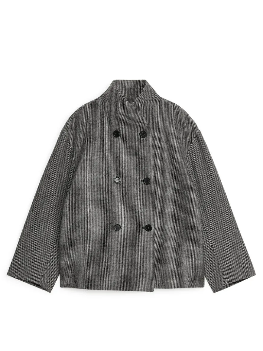 Shawl-Collar Wool Jacket