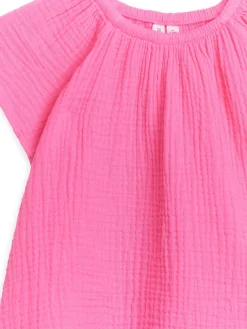 Short Cheesecloth Dress